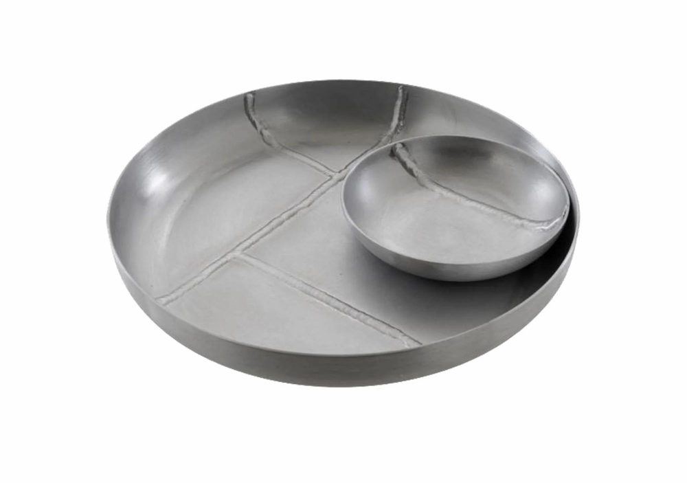 Baskets & Trays |  Soudure Set Of 2 Dishes Baskets & Trays Aluminium Brosse