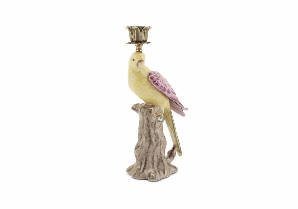 Candles |  Parrot Candleholder With Trunk Candles