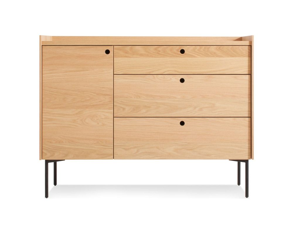 Consoles & Credenzas |  Peek 1 Door / 3 Drawer Credenza Consoles & Credenzas Consoles & Credenzas