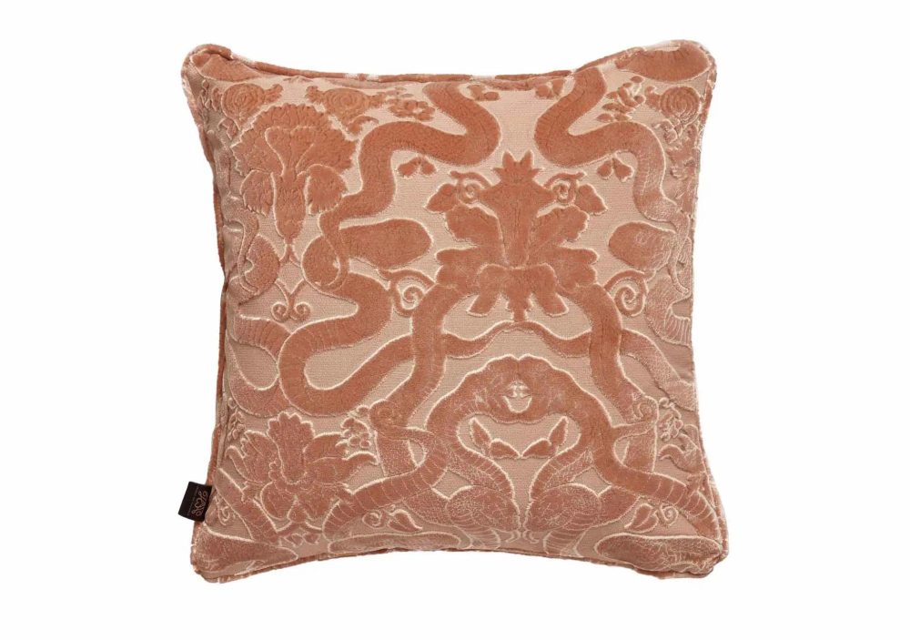 Cushions |  Anaconda Dusky Pink Medium Cushion Cushions Cushions