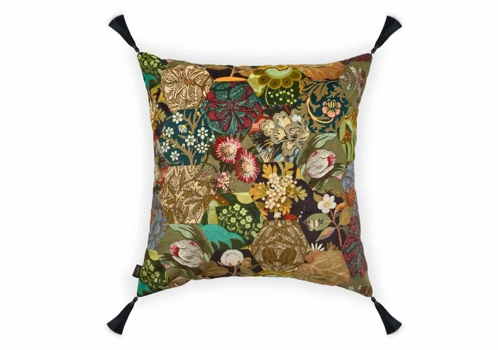 Cushions |  Saturnalia Patchwork Velvet Cushion Cushions Cushions