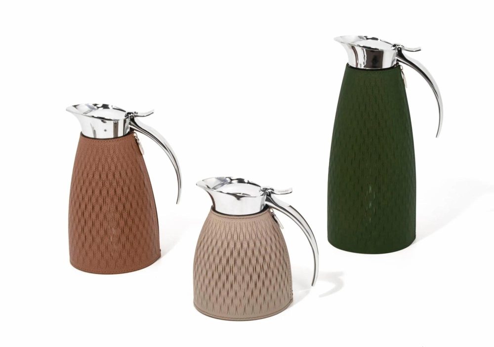 Objects d’Art |  Style Leather Covered Carafe Objects d’Art Camel