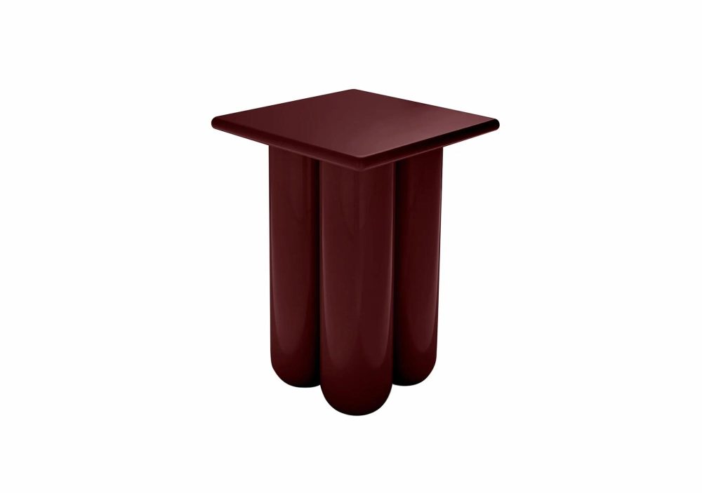 Occasional Tables |  Bold Side Table Occasional Tables Lacquer Bordeaux Red