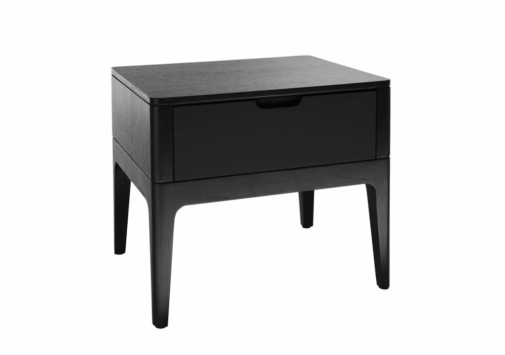 Occasional Tables |  Earl Side Table Occasional Tables Finish Black Oak / Lacquer Matt Black / XM