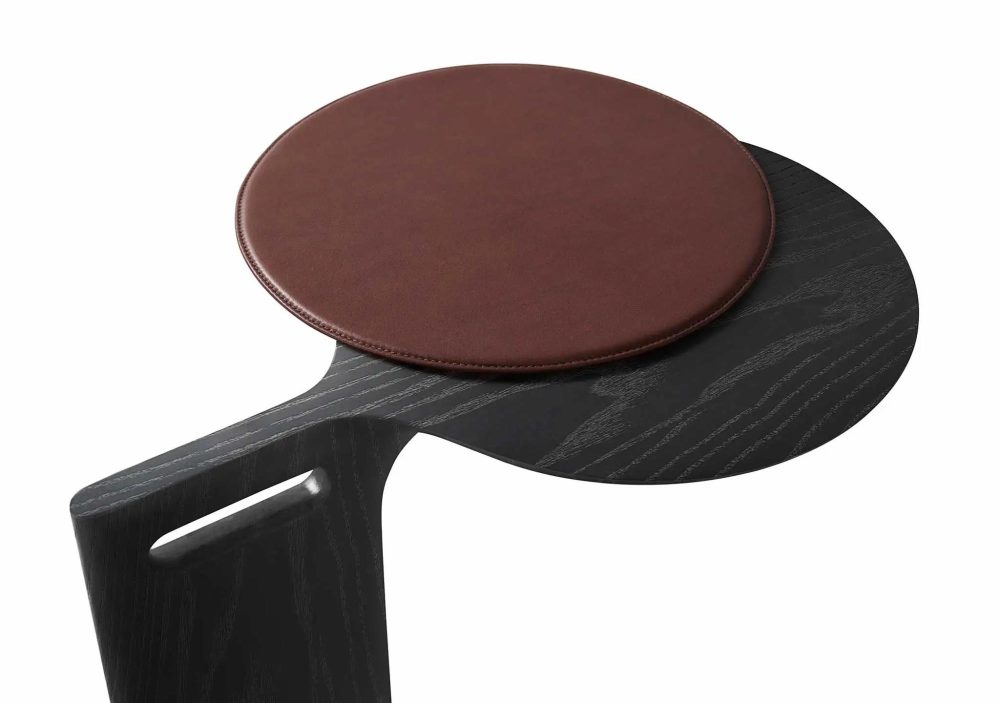 Occasional Tables |  Tuky Leather Pad Occasional Tables Guande - Chestnut