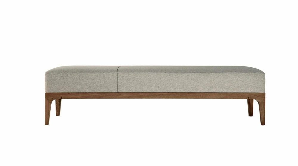 Ottomans & Benches |  Pian Pian Bench Ottomans & Benches Finish Walnut / Fabric A0 3391/99 / HT