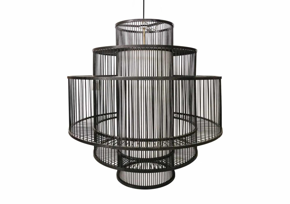 Pendant Lighting |  Cheche Ceiling Lamp Pendant Lighting Black Bamboo