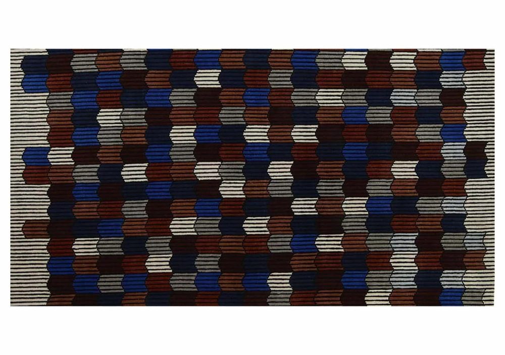 Rugs |  Memoire D'Une Trame Rug Rugs Bleu