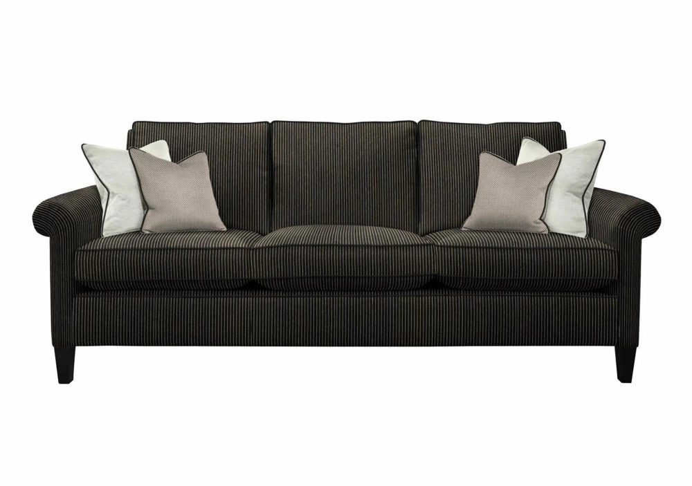 Sofas |  Gabrielle Sofa Sofas FR6 Kensington Midnight 93738-0W GG Dark Grey Piping