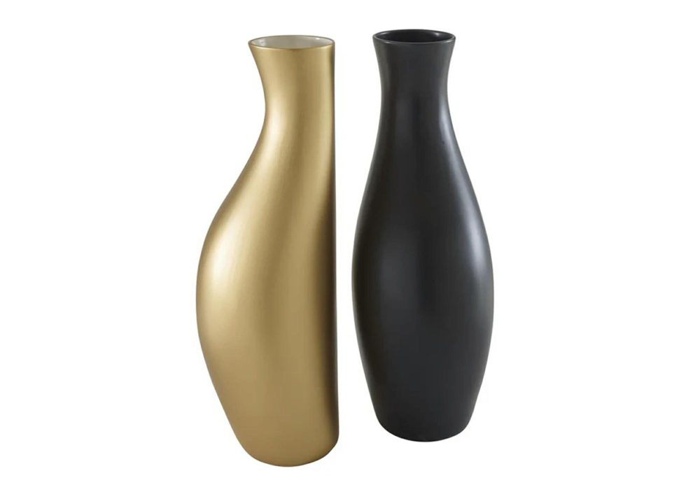 Vases |  Hanbun Vase Vases Black Lacquer