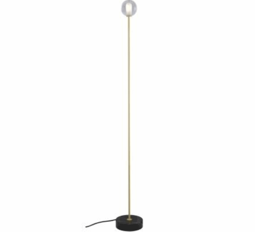 Floor Lamps |  Calot Reading Lamp Floor Lamps Brass-Coated Steel Structure / Black Base